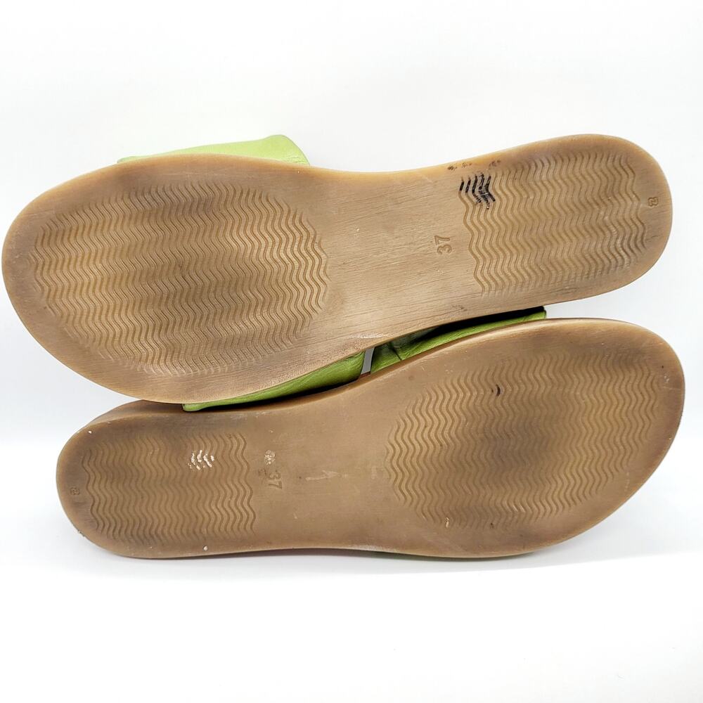 Unity in Diversity Diona Green Italian Leather Twisted Tie Sandals Women’s EU 37 - Picture 9 of 10